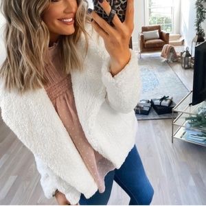 Smocked Long Sleeve Top